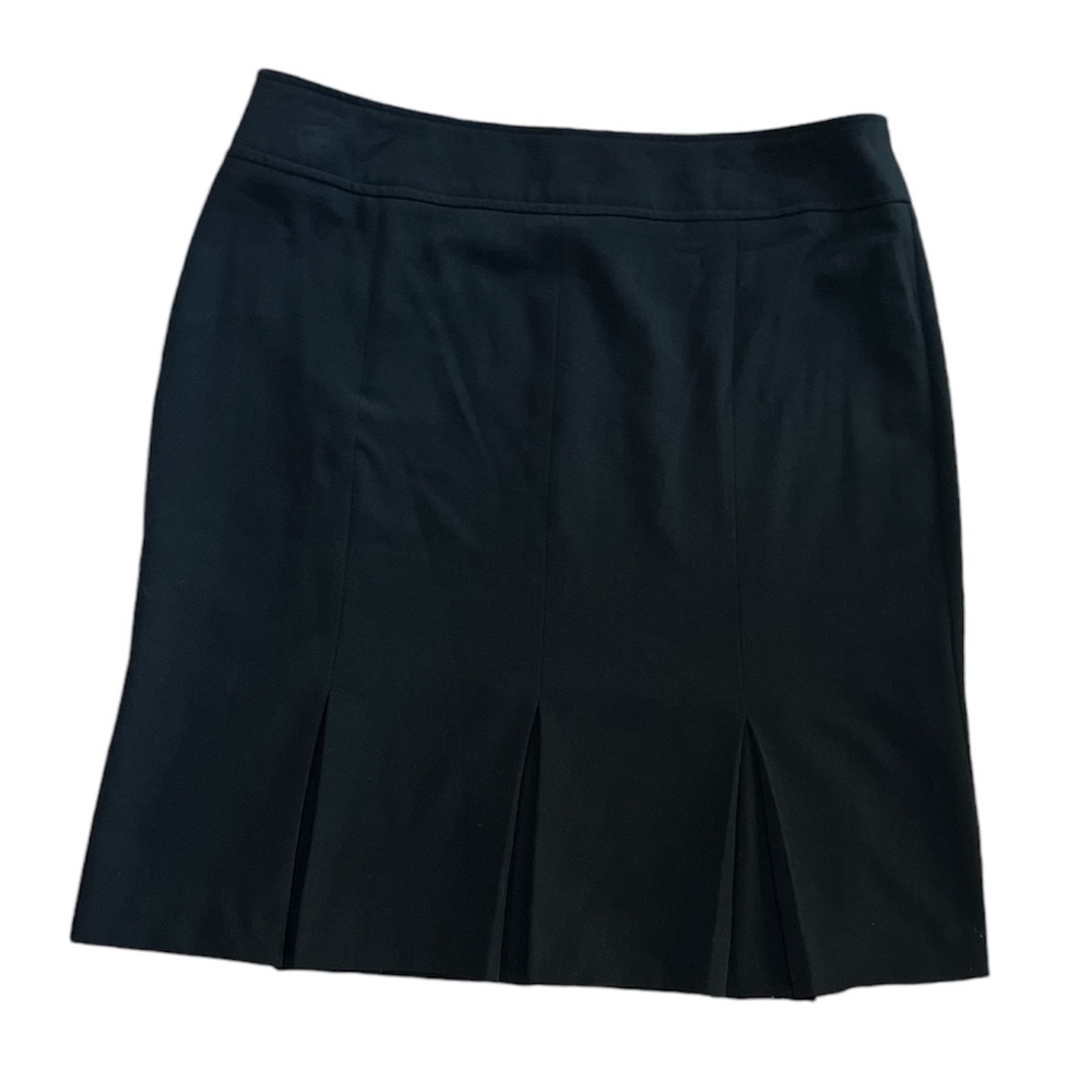 RQT black mini skirt bottom pleated ruffle Sz 10